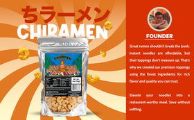Chiramen shrimp topping used in fried rice for a seafood upgrade