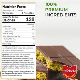 Chobella Dubai chocolate bar with kataifi crunch, adds pastry-like texture.