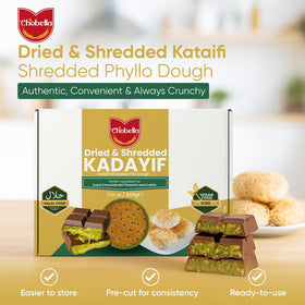 Chobella kataifi dried shredded texture for delicate kunafa layers and dessert crunch