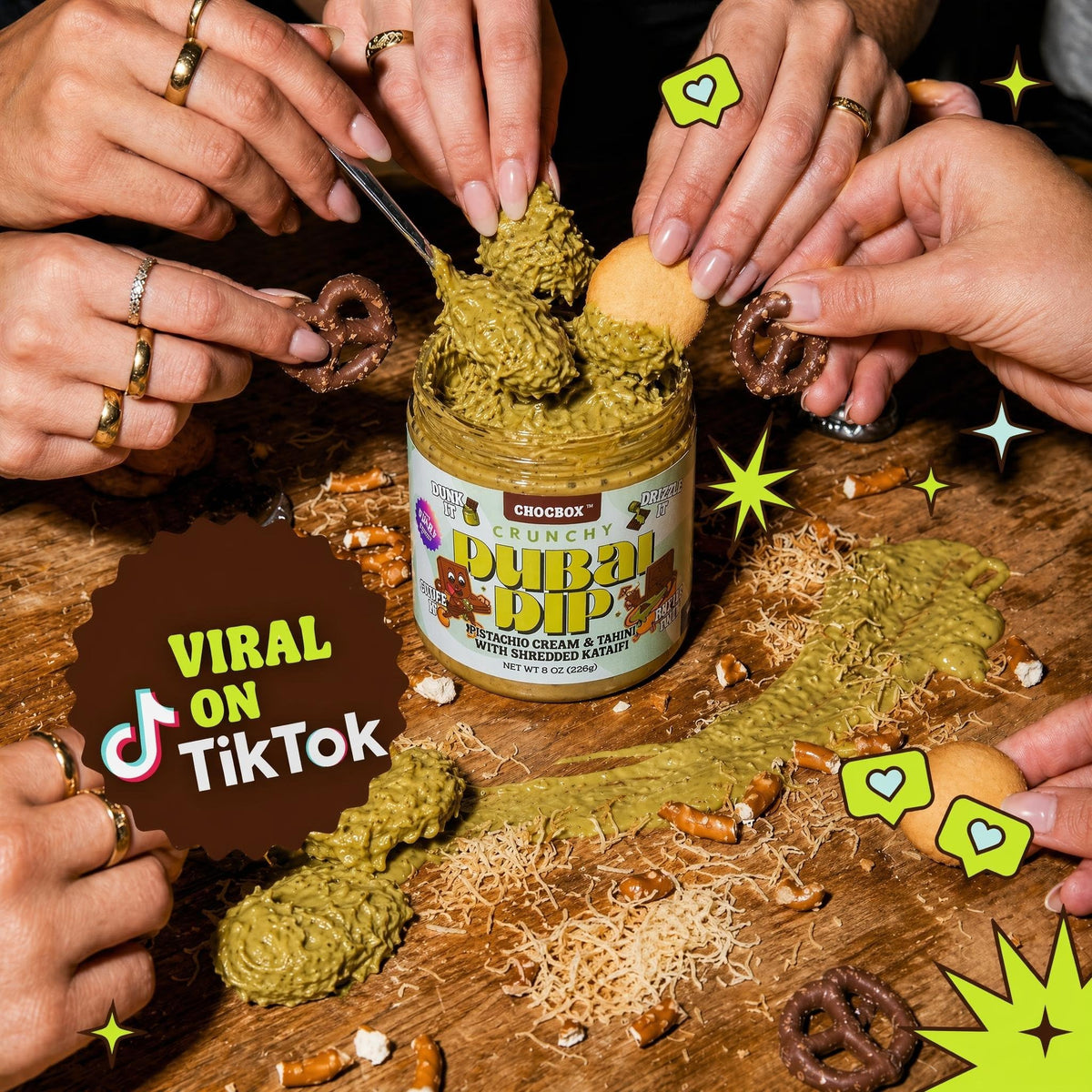 Viral Dubai dip paired with fruits for a balanced sweet-savory snack