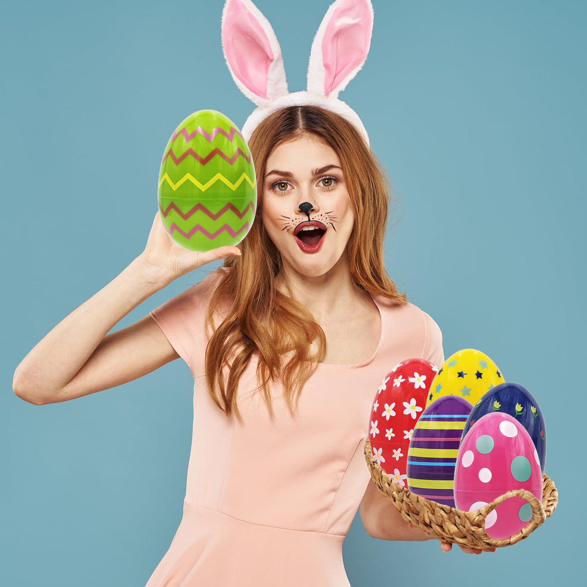 Chochkees Easter eggs feature a stand-up design for neat display during gifting or activities.