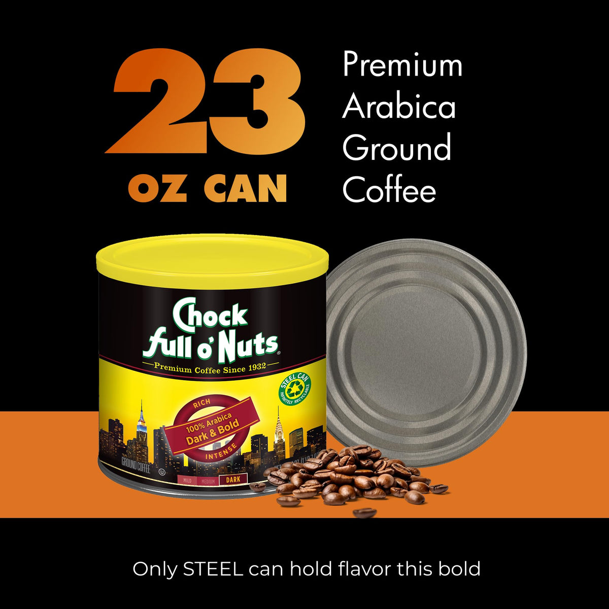 Aromatic steam rising from Chock Full o'Nuts brew