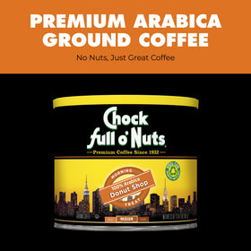 Drip brew prepared with Chock Full o'Nuts Donut Shop medium roast