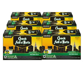 Chock Full o' Nuts Midtown Decaf K-Cup pods ready to brew a convenient, flavorful cup.