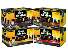 Chock Full o’Nuts Keurig pods ready for quick coffee at home or office