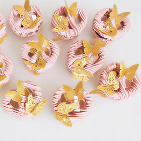 CHOCKACAKE edible wafer butterflies set for cupcakes and cookies