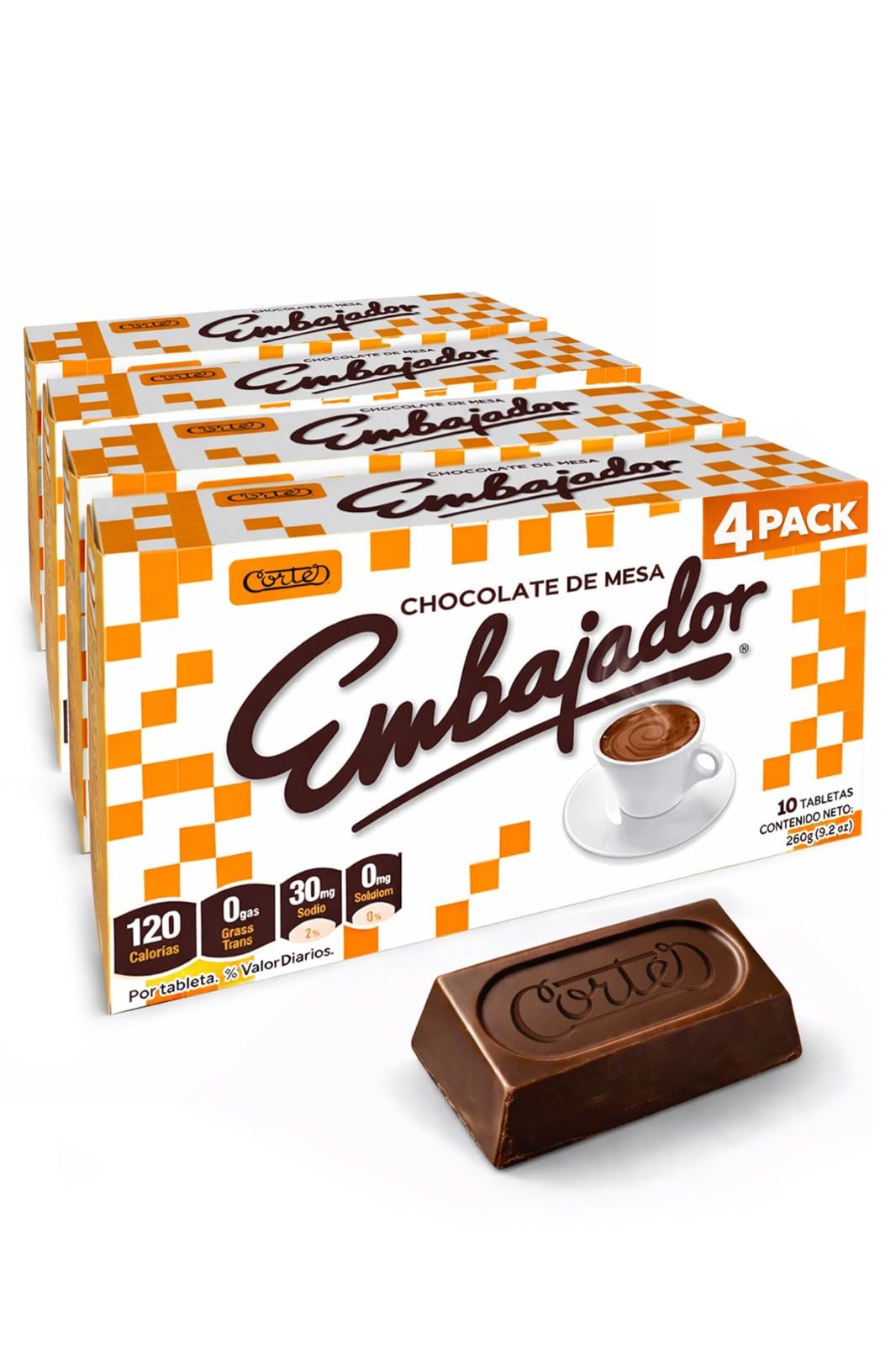 CHOCOLATE CORTÉS Embajador packaging ready for cozy hot cocoa.