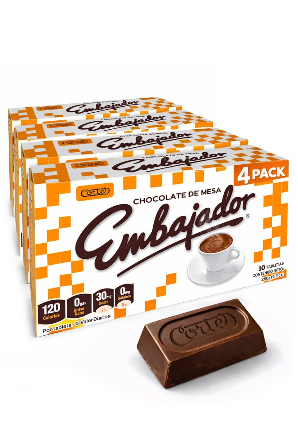 CHOCOLATE CORTÉS Embajador packaging ready for cozy hot cocoa.