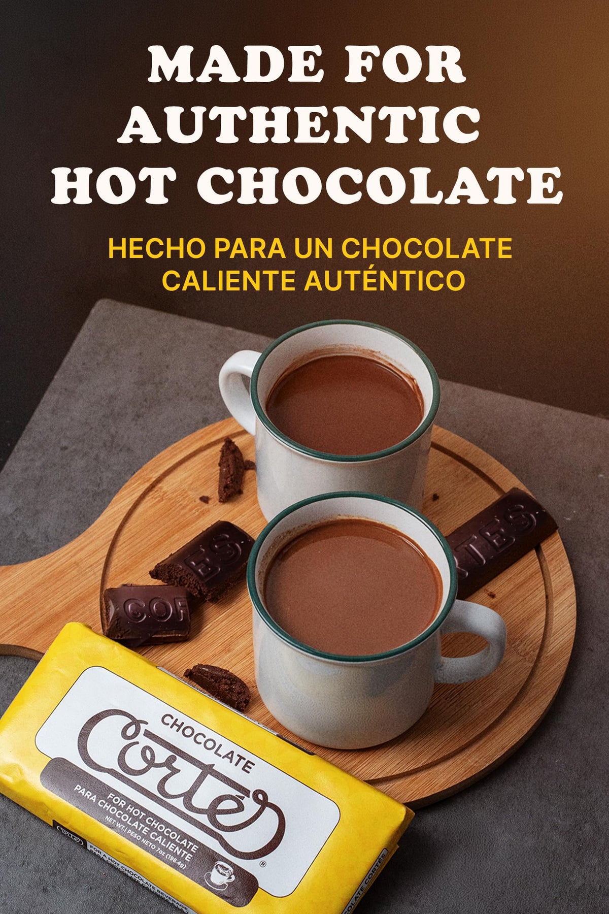 Chocolate Cortés is a Puerto Rican and Dominican favorite for comforting drinks and desserts