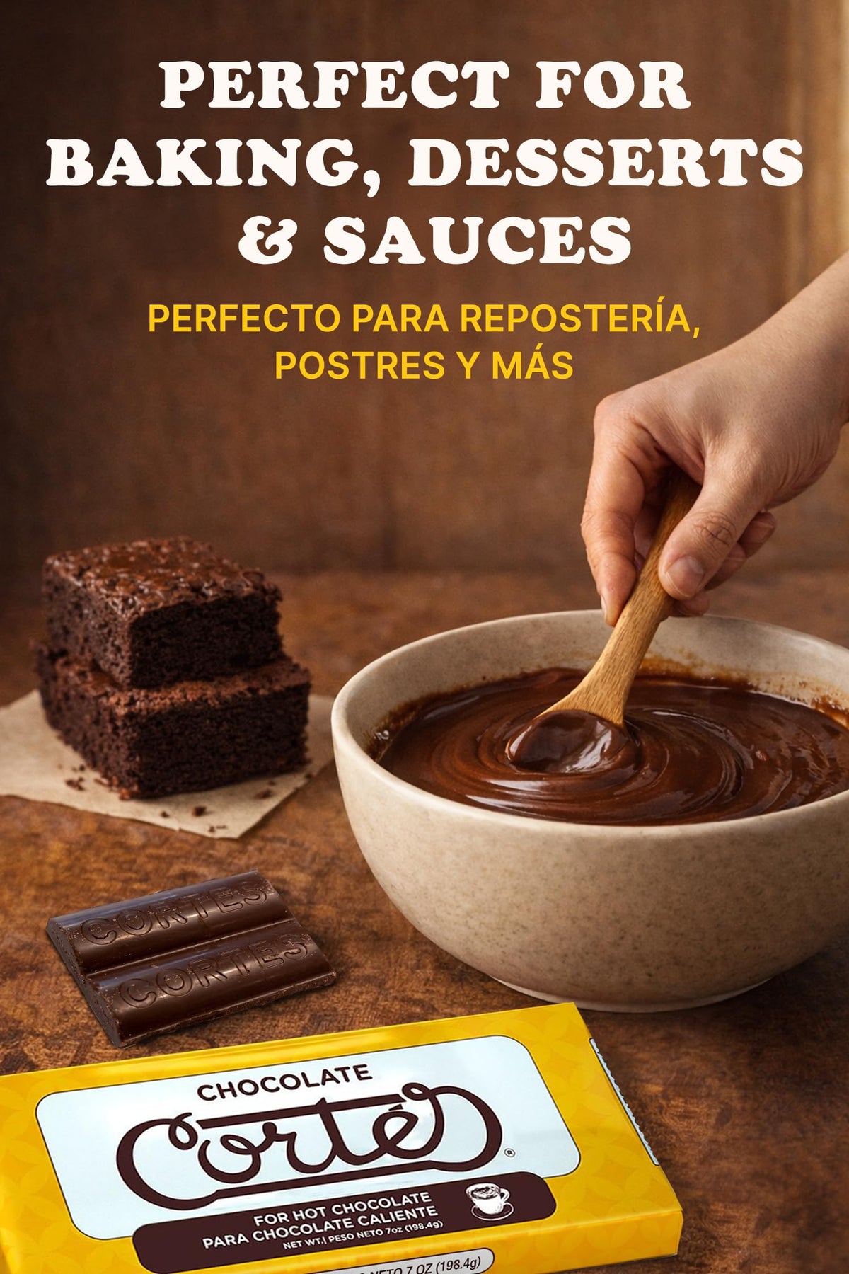 Chocolate Cortés Dominican and Puerto Rican origins showcased for gift or kitchen.