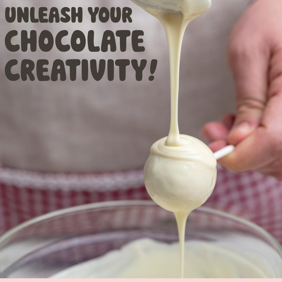 Chocolate Works white melting chocolate molded chocolates ready to set.