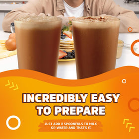 Family enjoys Chocolisto chocolate drink together after school.