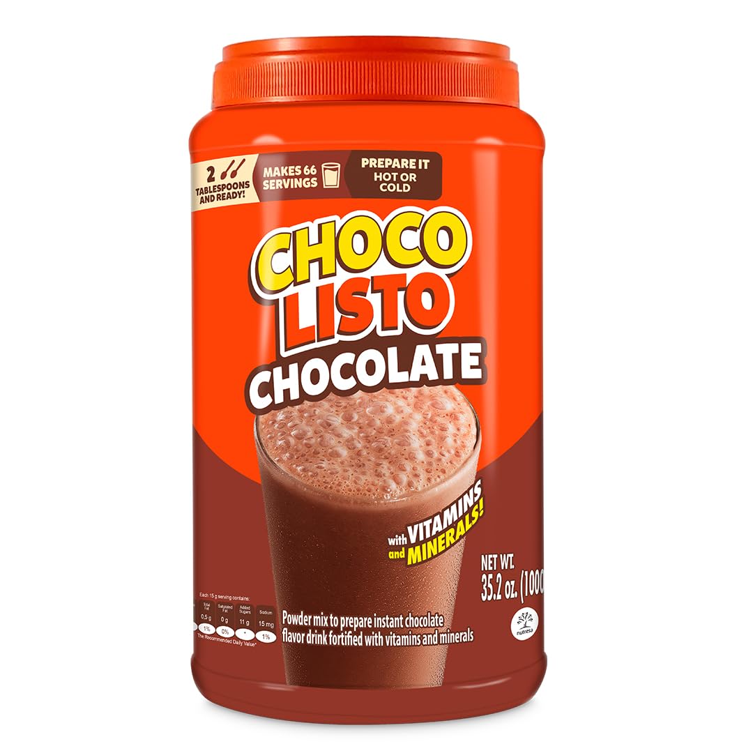 Chocolisto instant drink powder ready to mix for a quick, nourishing start.