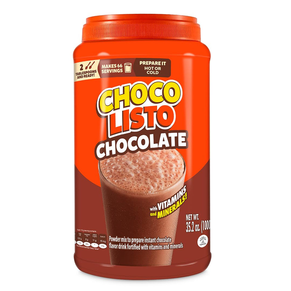 Chocolisto instant drink powder ready to mix for a quick, nourishing start.