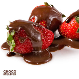 Chocomelher coating on berries creates a playful kids party treat.
