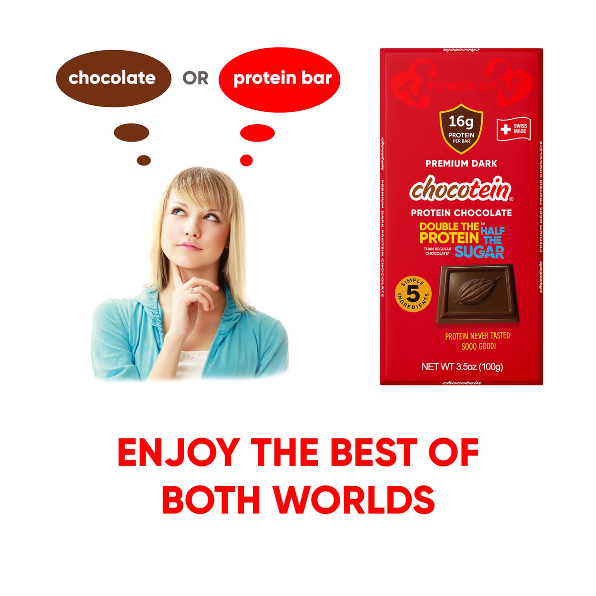 Chocotein pairing with coffee or tea for mindful indulgence.