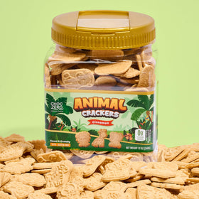 ChocZero Animal Crackers Cinnamon fiber-rich snack option