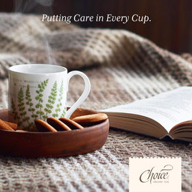 Choice Organic Jasmine Green Tea brew setup, pour hot water for a fragrant cup