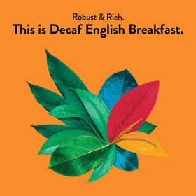 Choice Organic Teas decaf English Breakfast cup steep reveals rich aroma and smooth finish