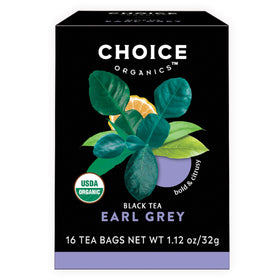 Choice Organic Teas Earl Grey cup with bergamot aroma for a classic citrus-forward ritual