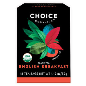 Choice Organic English Breakfast 6-pack box set ideal for daily mornings