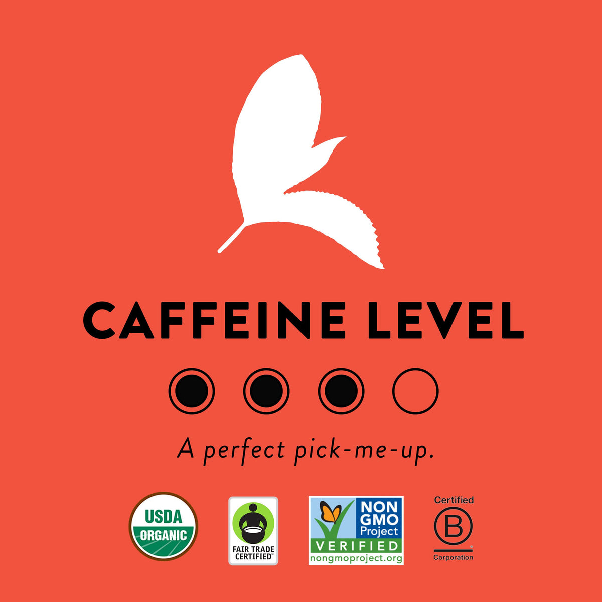 Fair Trade certification badge on Choice Organic Teas English Breakfast packaging