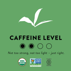 Choice Organic Teas Japanese Green Tea pouring brew, ready for a relaxing moment