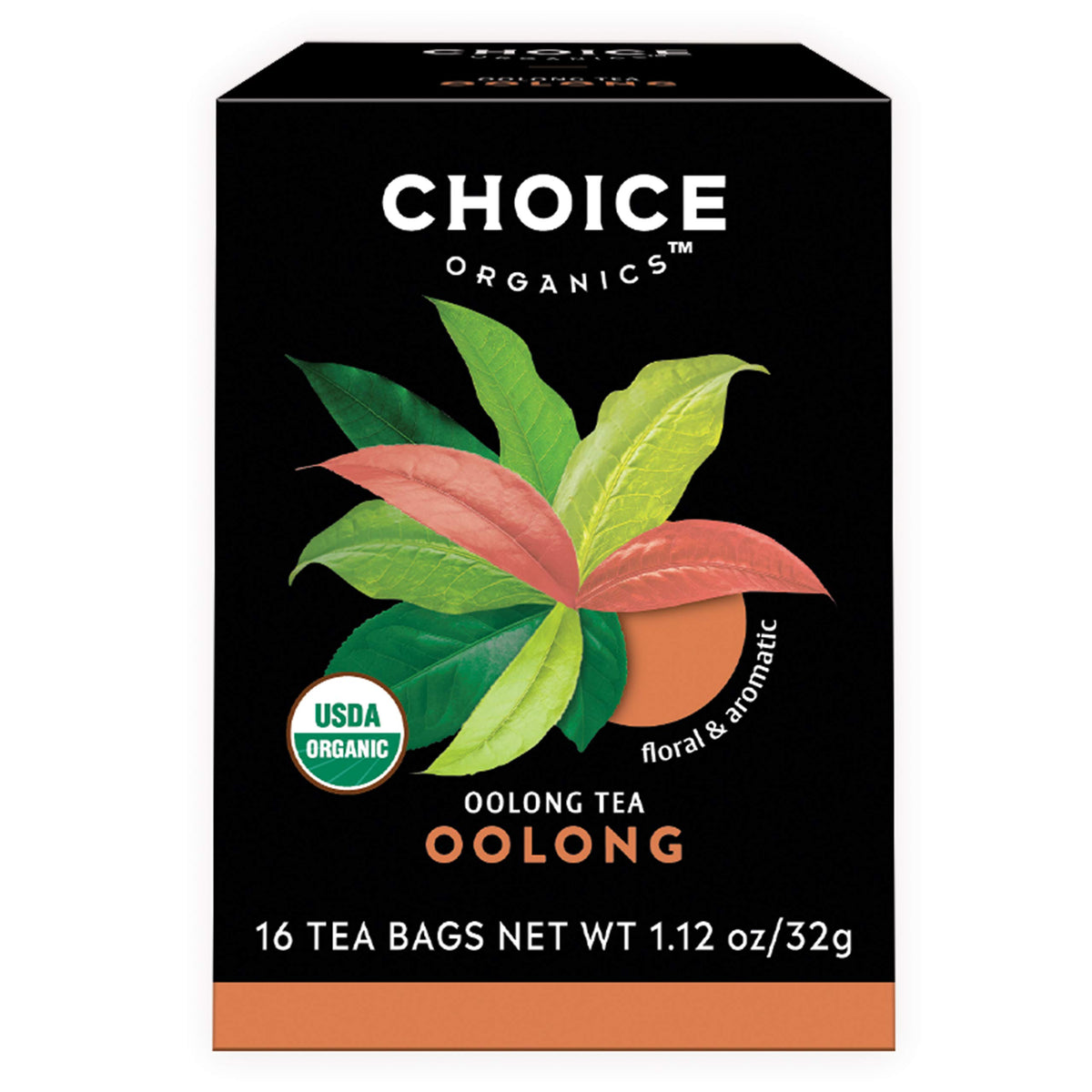 Choice Organic Teas Oolong tea bags in a three-pack for eco-friendly sipping.