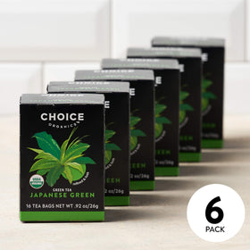 Choice Organic Teas packaging uses labeled paper envelopes to preserve freshness.