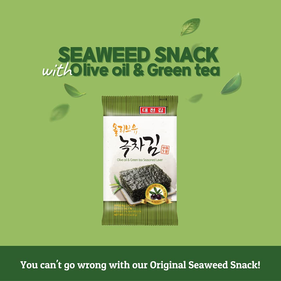 CHOI'S 1 Daechun seaweed snack sea-salt pack with crisp, savory flavor.