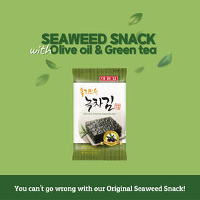 CHOI'S 1 Daechun seaweed snack sea-salt pack with crisp, savory flavor.