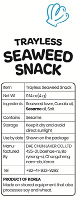 CHOI'S 1 Trayless Seaweed Snack served in a bowl ideal for sharing.