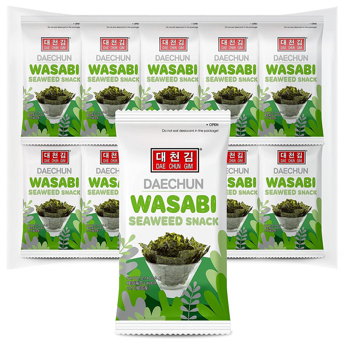 CHOI'S 1 Wasabi Seaweed Snacks packaging for convenient on-the-go snacking