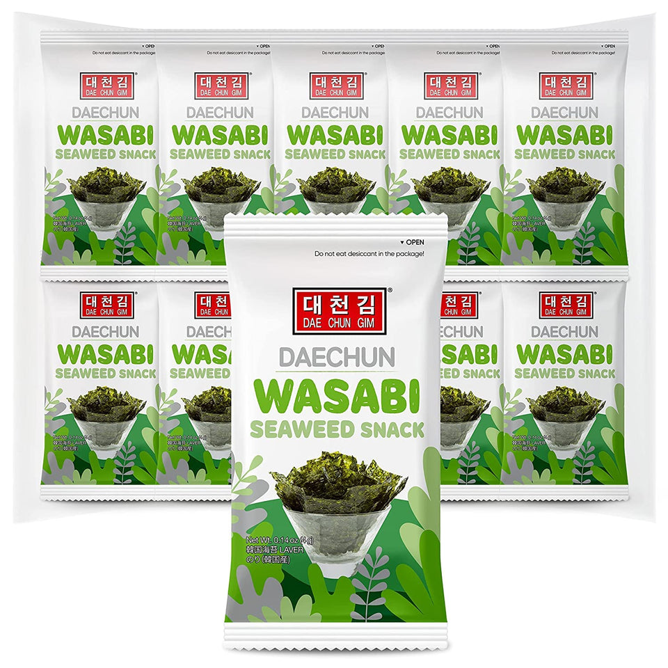 CHOI'S 1 Wasabi Seaweed Snacks packaging for convenient on-the-go snacking
