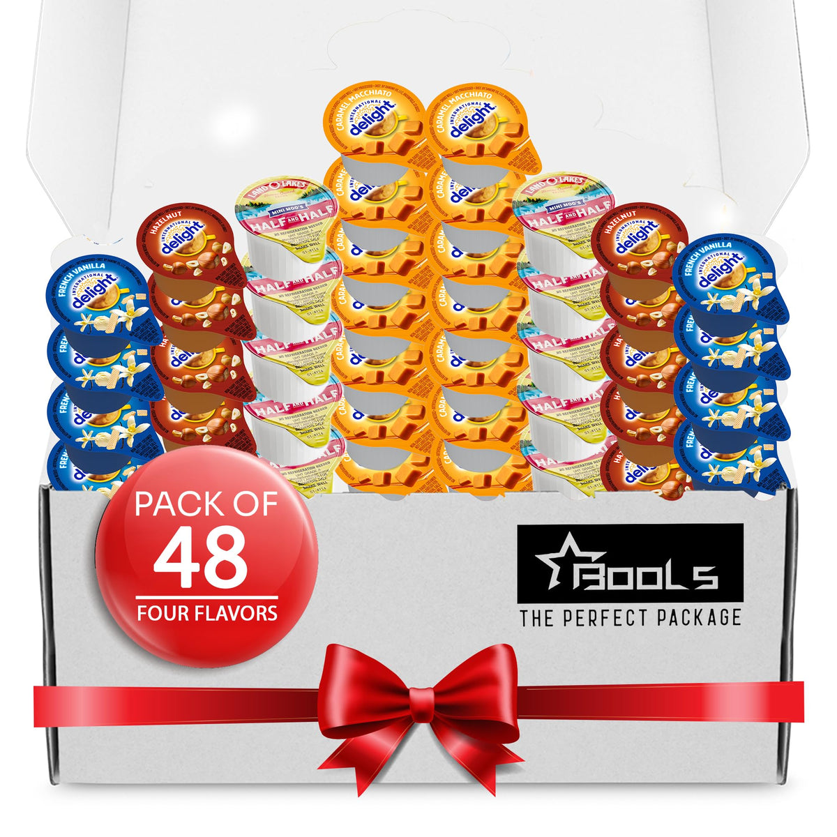 CHOISE coffee creamer single-serve variety pack image for home or office use, convenient and shelf-stable.