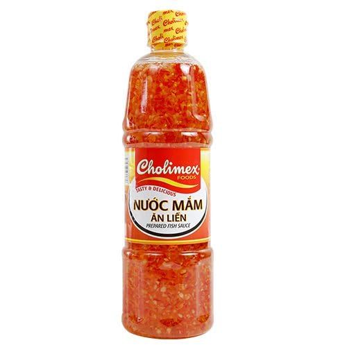 Cholimex prepared fish sauce bottle pour for quick flavor enhancement