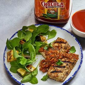Cholula Chili Lime label close-up showing spice blend aroma