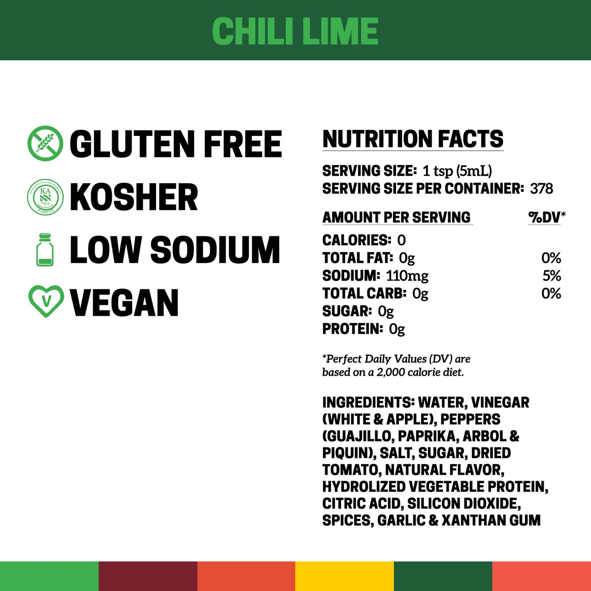 Cholula bottle in kitchen scene highlighting gluten-free, low-sodium profile