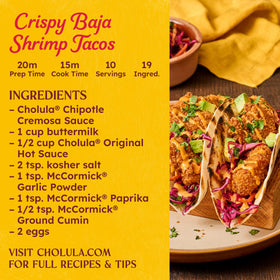 Cholula Cremosa wooden cap closeup highlights premium packaging.