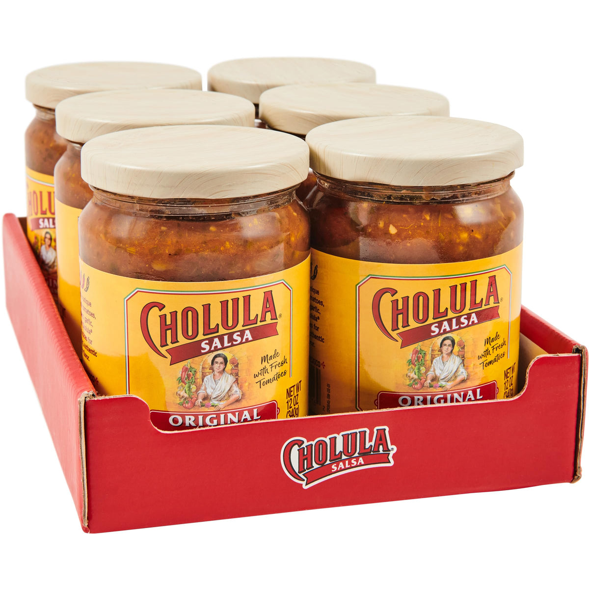 Cholula Original Salsa medium bottle adds medium heat to meals