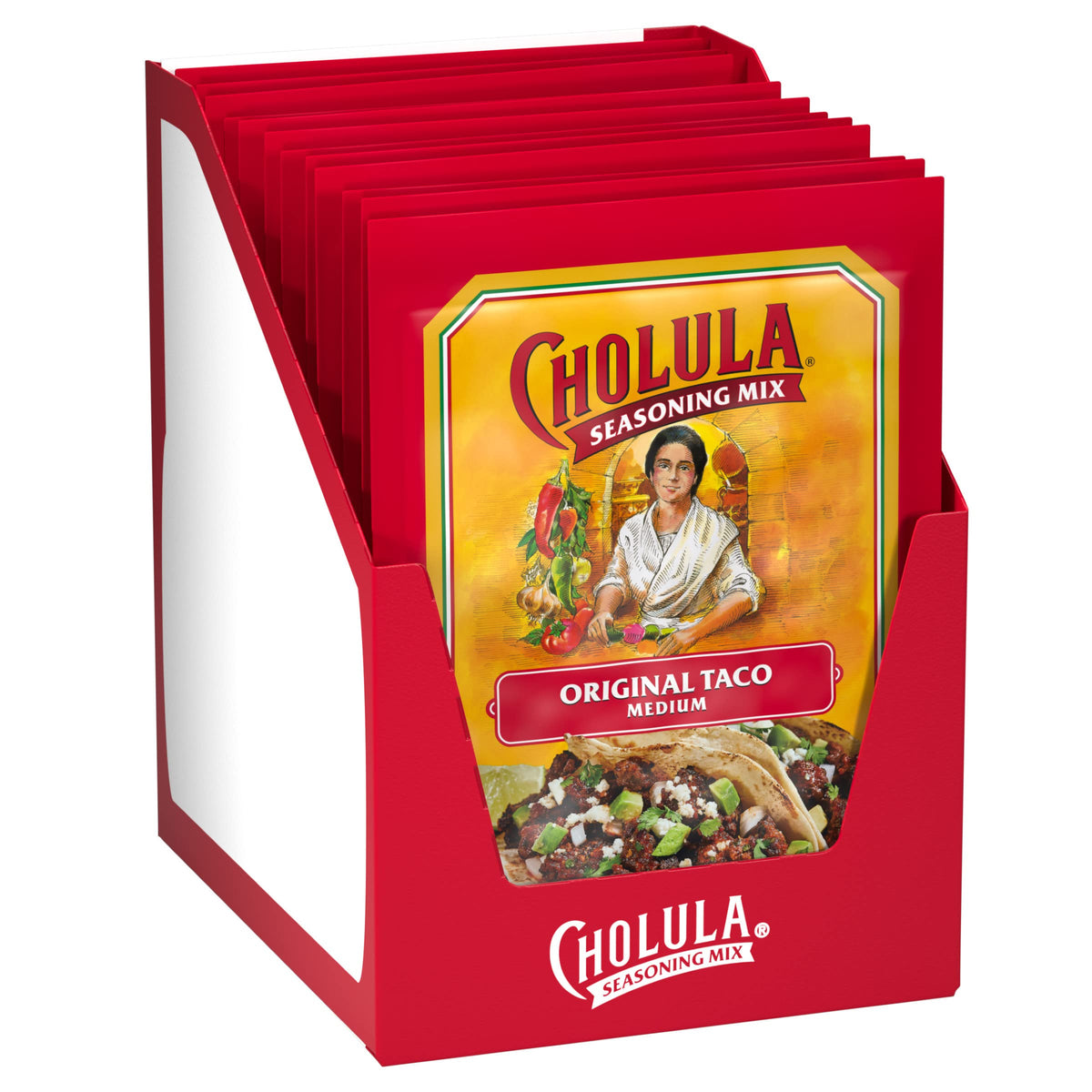 Cholula Original Taco Seasoning pack of 12 for quick weeknight dinners.