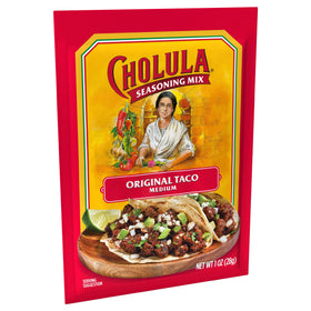 Close-up of Cholula spice blend with paprika and peppers.