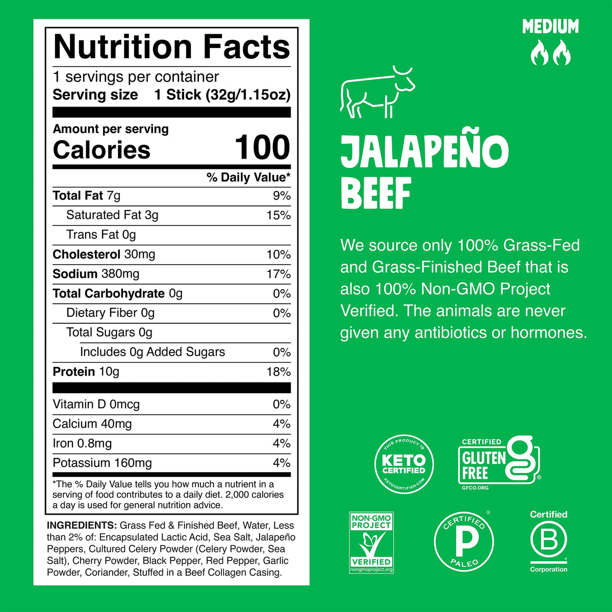 Chomps Taco Beef sticks offer savory, low-carb snacking options.