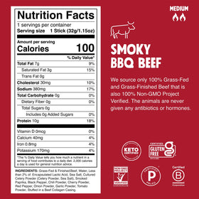 Chomps grass-fed finished jerky pack front shows convenient protein-rich snack anywhere