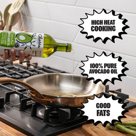 Chosen Foods Avocado Oil promotes healthy fats for everyday meals.