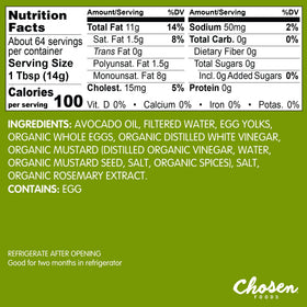 Kitchen setup with Chosen Foods mayo highlighting versatile low-carb cooking options.