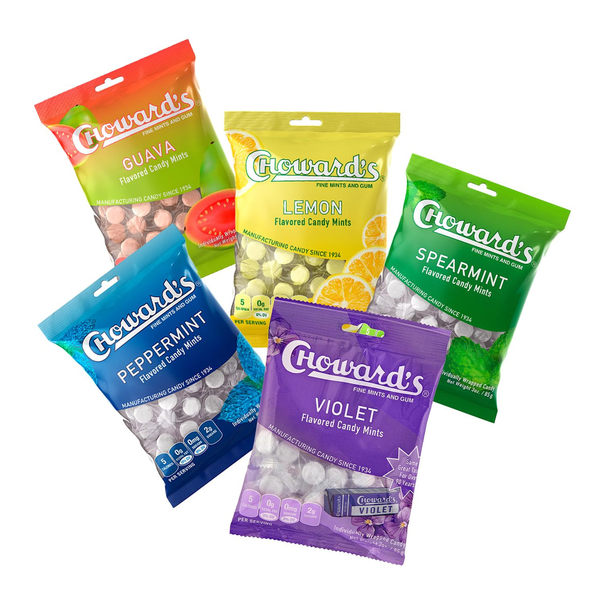 Choward's assorted mint and fruit bundle front view for sharing at gatherings.