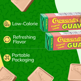 Choward's Guava Tropical Candy travel pack shown with pocket-sized convenience