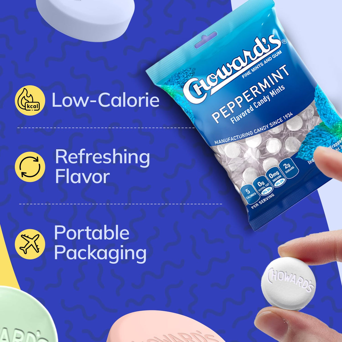 Choward's lemon candy wrapped bright citrus flavor notes.