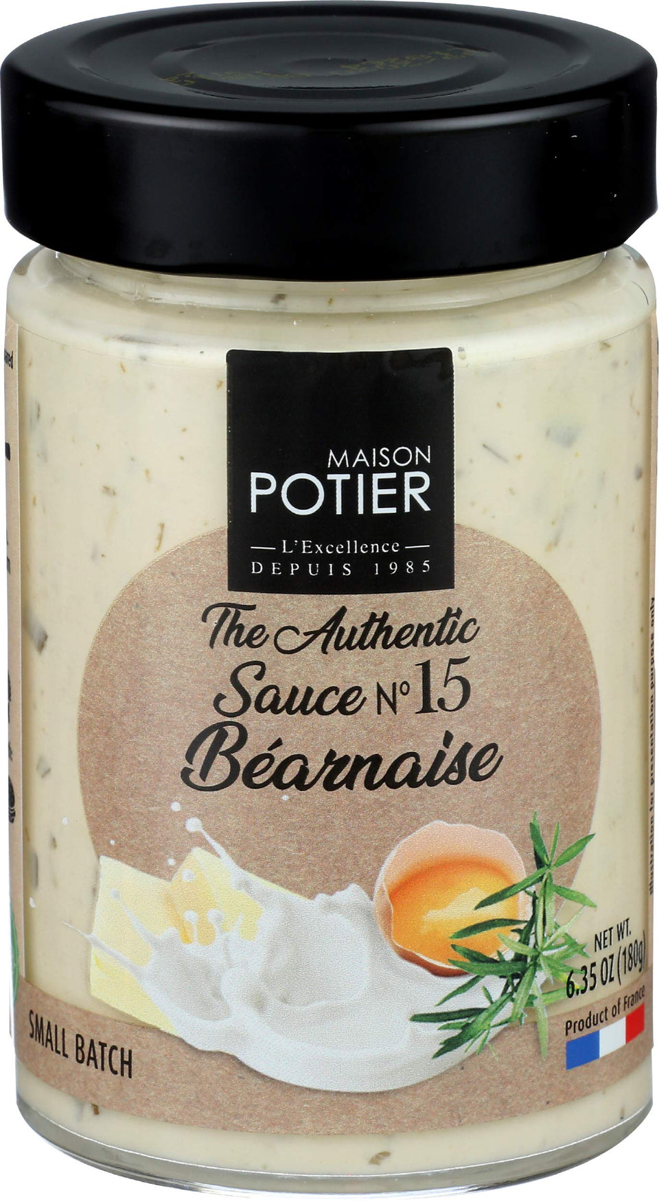 Christian Potier Bearnaise Sauce bottle front showing premium packaging